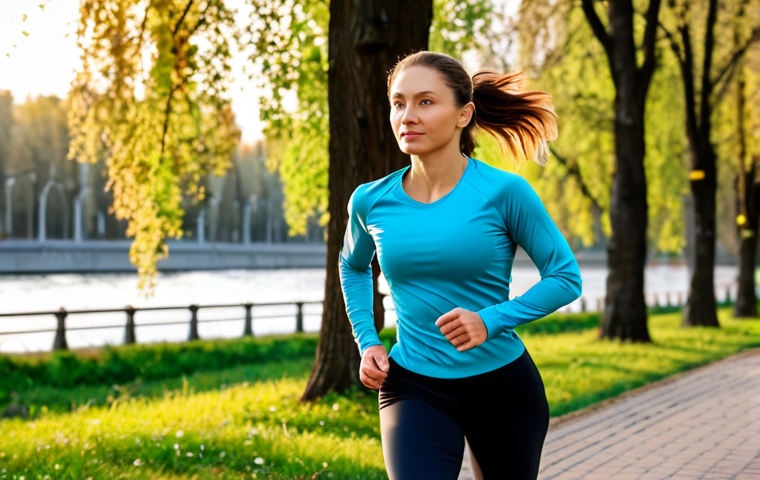 Active Lifestyle**

"A woman in athletic wear, fully clothed in leggings and a long-sleeved top, jogging in a park in Moscow, trees and river in the background, safe for work, appropriate content, perfect anatomy, natural proportions, professional fitness photography, morning light, vibrant colors, modest clothing."

**