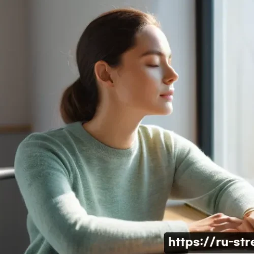 Home 24 스트레스 해소를 위한 간단한 마사지 - **A Serene Head and Neck Massage Moment**
A young woman in her late 20s, with a gentle and focus...