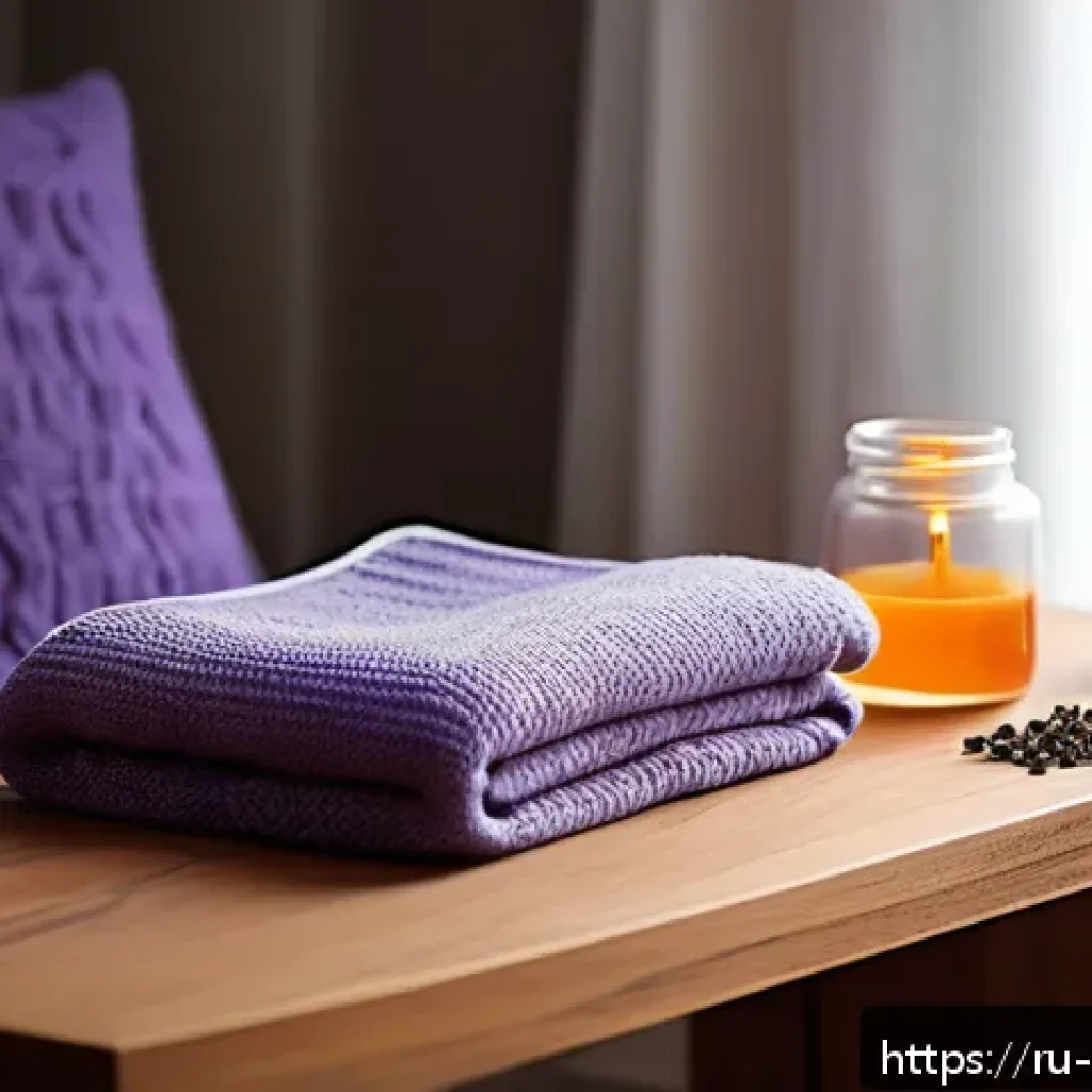 스트레스 해소 아로마테라피 - A cozy and serene home interior scene featuring an elegant aromatherapy setup: a wooden table with a...